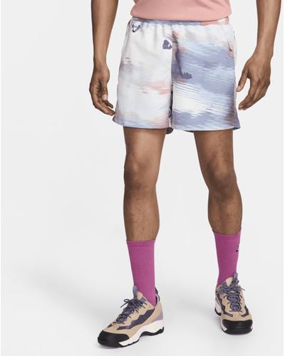 Nike Acg "reservoir Goat" Allover Print Shorts - White