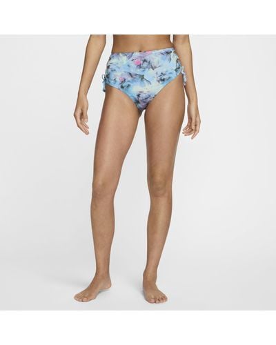 Nike Swim Lace-up Bikini Bottoms Polyester - Blue