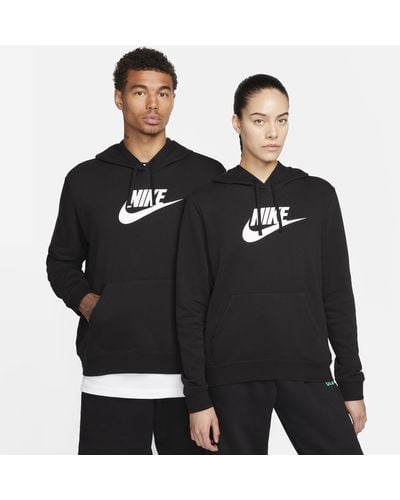 Nike Sportswear Club Fleece Logo Pullover Hoodie - Black
