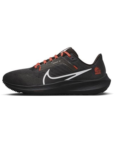 Nike Pegasus 40 (nfl Cleveland Browns) Road Running Shoes - Black