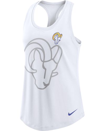 Nike Team (nfl Los Angeles Rams) Racerback Tank Top - White