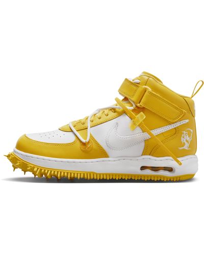 Nike Air Force 1 Mid X Off-whitetm Shoes - Yellow