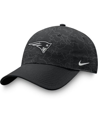 Nike Dri-fit Rflctv Heritage86 (nfl New England Patriots) Adjustable Hat - Black