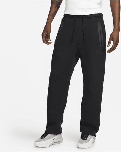Nike Sportswear Tech Fleece Open-hem Tracksuit Bottoms 50% Sustainable Blends - Black