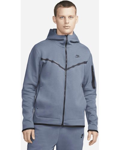 Nike Sportswear Tech Fleece Full-zip Hoodie - Blue