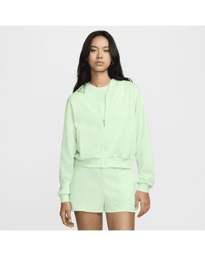 Nike Sportswear Chill Terry Loose Full-zip French Terry Hoodie - Green