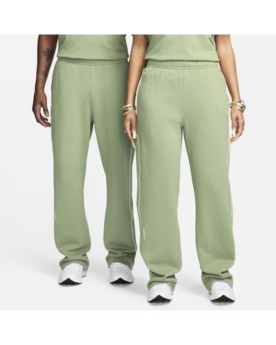 Nike Nocta Open Hem Fleece Pants Oil Green