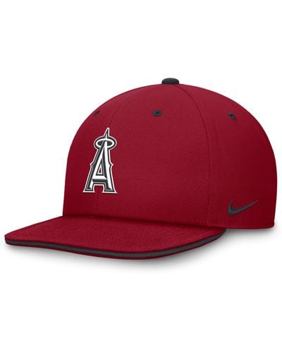Nike Los Angeles Angels Primetime Pro Dri-fit Mlb Adjustable Hat - Red