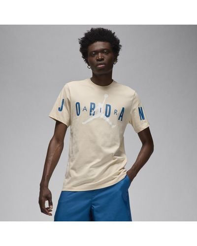Nike Jordan Air T-shirt Met Stretch - Naturel