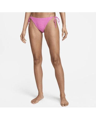 Nike Swim Retro Flow String Bikini Bottom - Pink