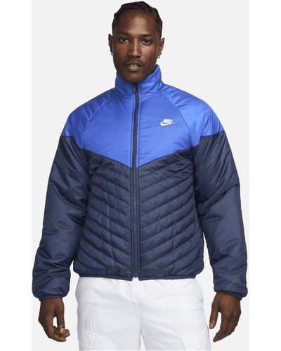 Nike Sportswear Windrunner Therma-fit Water-resistant Puffer Jacket 50% Recycled Polyester - Blue