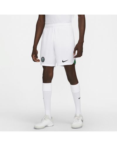 Nike Nigeria 2022/23 Stadium Home/away Dri-fit Football Shorts 50% Recycled Polyester - White