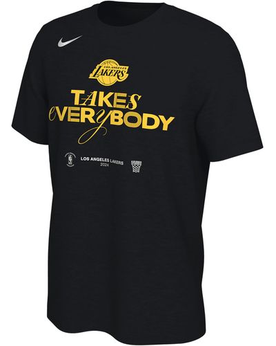 Nike Los Angeles Lakers Nba T-shirt - Black