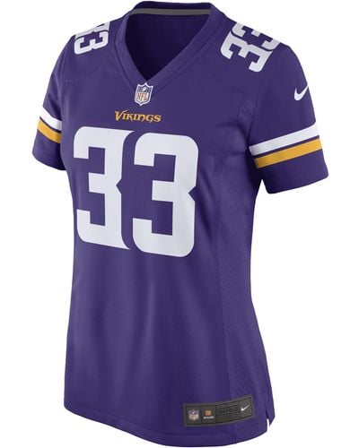 Nike Aaron Jones Minnesota Vikings Nfl Game Football Jersey - Purple