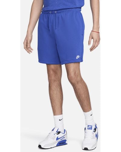 Nike Club French Terry Flow Shorts - Blue