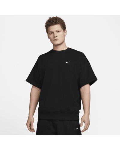Nike Solo Swoosh Short-sleeve Heavyweight Top in Black for Men | Lyst