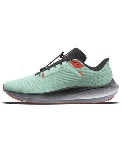 Nike Pegasus 40 By You Custom Road Running Shoes - Green