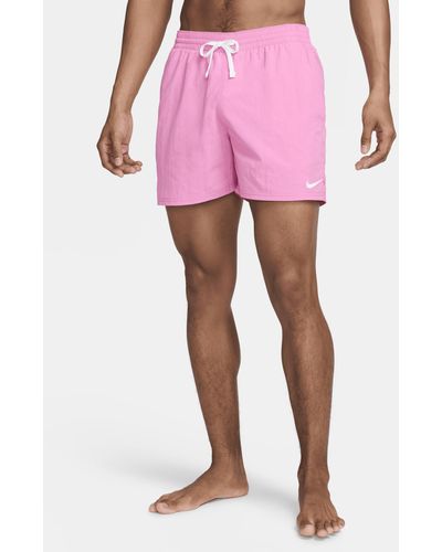 Nike Swim 5" Volley Shorts - Pink