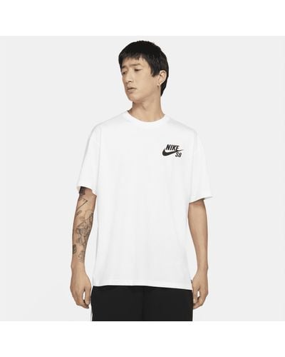 Nike Sb Logo Skate T-shirt - White