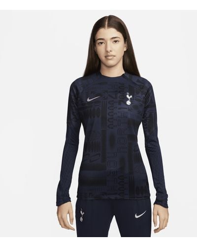 Nike Tottenham Hotspur Strike Dri-fit Football Drill Top 50% Recycled Polyester - Blue