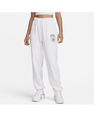 Nike Sportswear Club Fleece Oversized Mid-rise Sweatpants - White