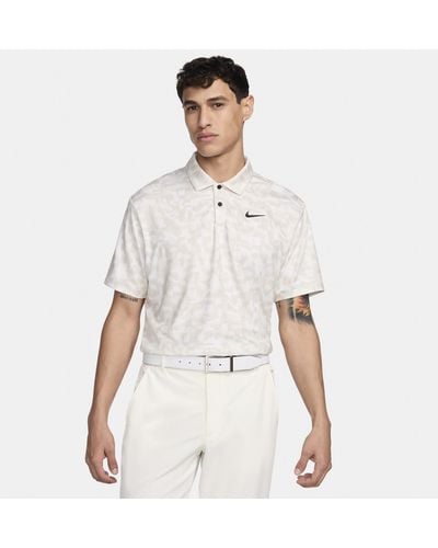 Nike Tour Dri-fit Golf Polo Polyester - White