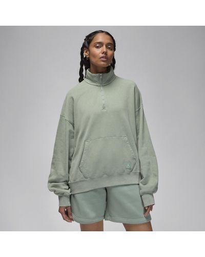 Nike Flight Fleece 1/4-zip Sweatshirt - Green