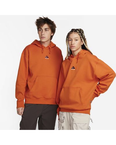 Nike Acg Therma-fit Fleece Pullover Hoodie - Orange