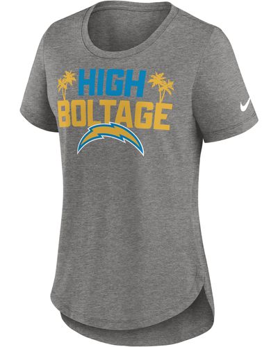 Nike Los Angeles Chargers Local Fashion Tri-blend T-shirt At Nordstrom - Gray