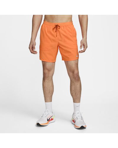 Orange running cheap shorts mens