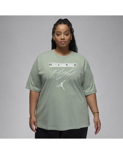 Nike Jordan Flight Heritage Graphic T-shirt Cotton - Green
