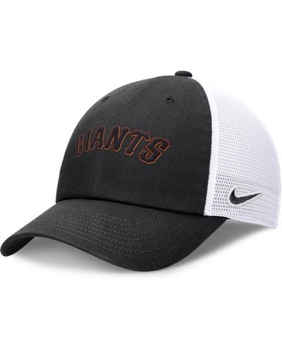 Nike San Francisco Giants Evergreen Wordmark Club Mlb Adjustable Hat - Black