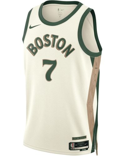 Nike Jayson Tatum Boston Celtics City Edition 2023/24 Dri-fit Nba Swingman Jersey 50% Recycled Polyester - Natural