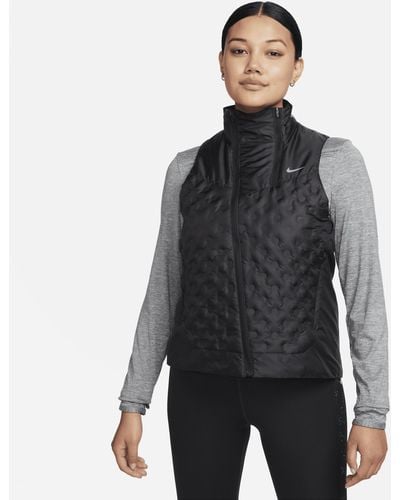 Nike Therma-fit Adv Repel Aeroloft Running Vest - Black