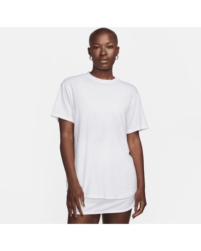 Nike One Relaxed Dri-fit Short-sleeve Top - White