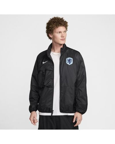 Nike Netherlands Football Jacket 50% Recycled Polyester - Black