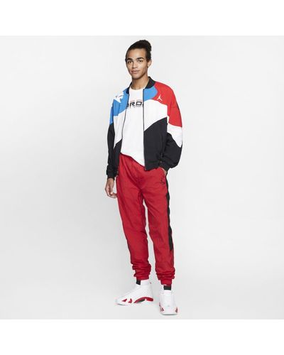 Blue red and deals white nike tracksuit