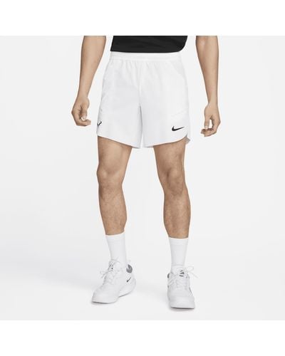 Nike Shorts da tennis 18 cm dri-fit adv rafa - Bianco