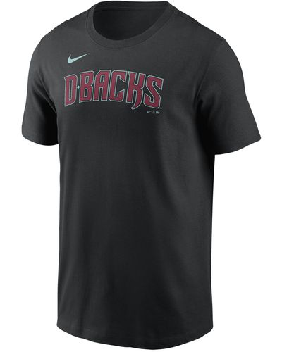Nike Arizona Diamondbacks Fuse Wordmark Mlb T-shirt - Black