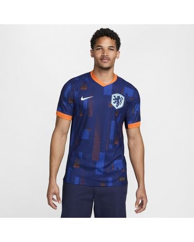 Nike Netherlands ( Team) 2024/25 Match Away Dri-fit Adv Football Authentic Shirt 50% Recycled Polyester - Blue