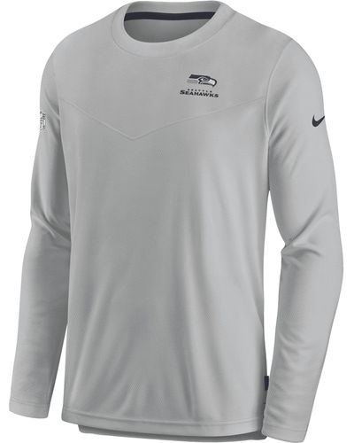 Nike Dri-fit Lockup (nfl New England Patriots) Long-sleeve Top - Gray