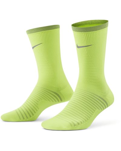 Nike Spark Lightweight Running Crew Socks - Green