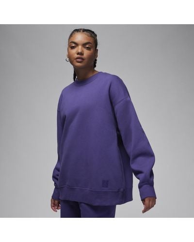 Nike Flight Fleece Crewneck Sweatshirt - Purple