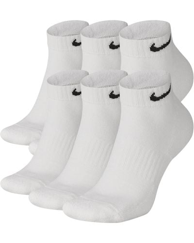 Nike Everyday Cushioned Training Low Socks (6 Pairs) - Metallic