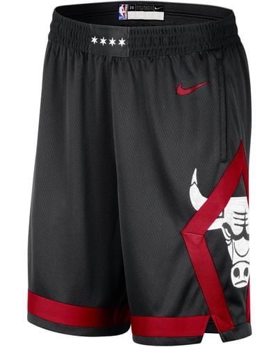 Nike Chicago Bulls 2023/24 City Edition Dri-fit Nba Swingman Shorts 50% Recycled Polyester - Black