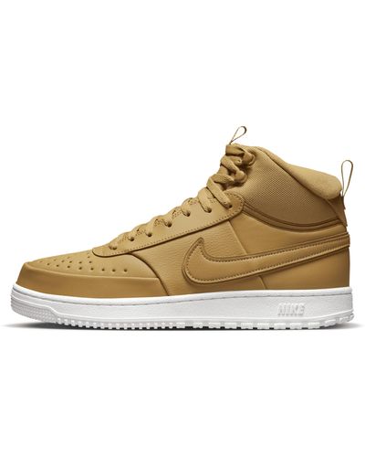 Nike Court Vision Mid Winter Shoes - Natural
