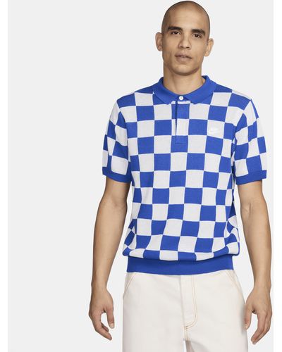 Nike Sportswear Club Checkers Polo - Blue