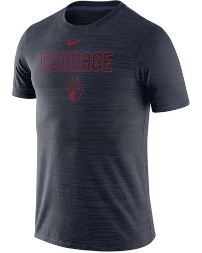 Nike North Carolina Courage Velocity Legend Soccer T-shirt - Blue