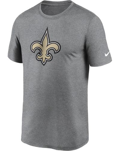 Nike T-shirt dri-fit logo legend (nfl new orleans saints) - Grigio