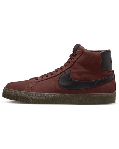 Nike Sb Zoom Blazer Mid Skate Shoes - Brown